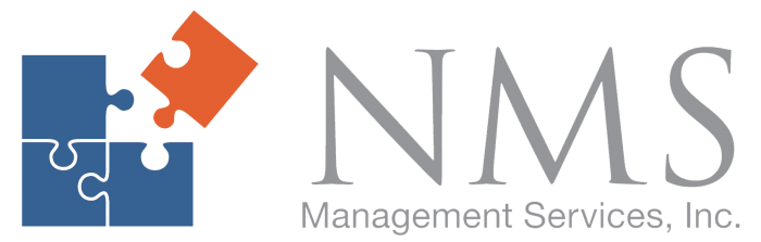 NMS Management Services, Inc. Logo with puzzle piece.